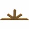Ekena Millwork Saratoga Rough Sawn Timber Gable Bracket, Western Red Cedar, 72"W x 36"H x 2"D x 6"F, 12/12 Pitch GBW072X36X0206SAR00RWR - alternate 2